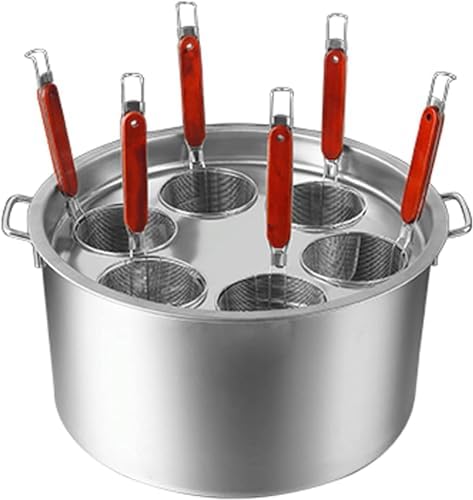 Stainless Steel Pasta Cooker with Strainer for Home Kitchen Commercial Use