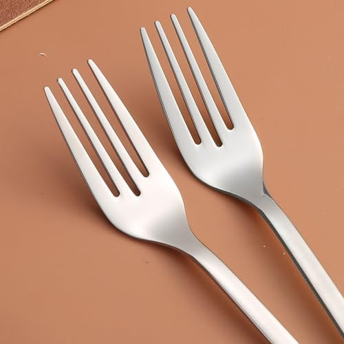 CHENSHO Silver Salad Fork 4 Piece Set