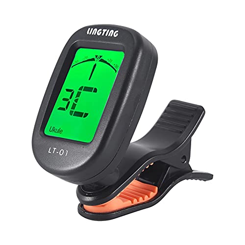 QAOHE Tuner LT-01 Mini accordeur électronique numérique à clipser 360 ° rotatif avec 2 écrans LCD rétro-éclairés pour guitare ukulélé basse chromatique C/D violon - Les Beatles, Paul McCartney, John Lennon, RIngo Starr, George Harrison QAOHE Tuner LT-01 Mini accordeur électronique numérique à clipser 360 ° rotatif avec 2 écrans LCD rétro-éclairés pour guitare ukulélé basse chromatique C/D violon
