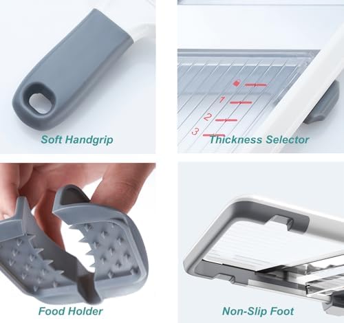 Adjustable Mandoline Slicer with 2 Peelers