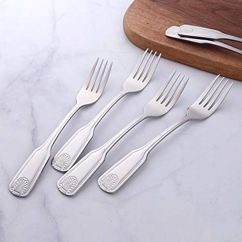 BUYUSE 78 Inch Dinner Fork Set 12 Piece Stainless Steel