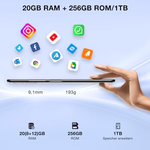 DOOGEE N50 Pro Handy, 20GB+256GB/TF 1TB Smartphone, 6.52" HD+ Android 13 Smartphone ohne vertrag, Octa Core, 50MP+8MP, 4200mAh, Fingerabdruck/Gesichtserkennung,GPS/OTG/4G Dual SIM Simlockfreie Schwarz – Bild 4