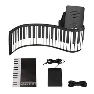 clavier électronique piano Piano Électronique 88 Touches USB Portable Flexible ABS Clavier Souple En Silicone Piano Numérique Enroulable Avec Pédale De Sustain(88-T Black) - Les Beatles, Paul McCartney, John Lennon, RIngo Starr, George Harrison