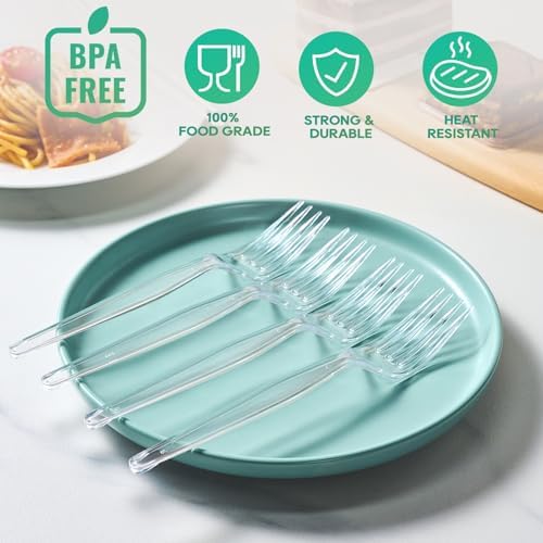 Securely Perfectly 360 Count Plastic Forks