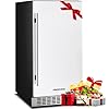 BODEGA 15 Inch outdoor beverage refrigerator Under Counter freestanding stainless steel outdoor refrigerator for patio Holds 100 Cans outdoor fridge for patio with Child Lock Memory Function