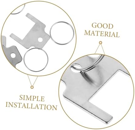 Zerodeko 5-Piece Metal Key Ring Set for Paper Towel Dispensers