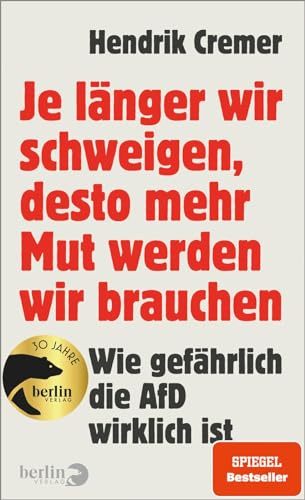 Je länger wir schweigen, desto mehr Mut werden wir brauchen: Wie gefährlich die AfD wirklich ist | »Niemand, der Cremers Buch gelesen hat, kann behaupten, er habe nichts gewusst.« ZDF "Aspekte"