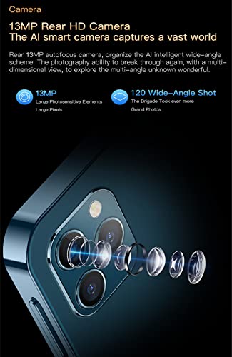 Rainbuvvy XS12 Super Mini 4G LTE Smartphone 3.0-Zoll Display 2GB/4GB RAM+16/32/64GB ROM Dual SIM 2000mAh 13MP mit Backup OTG Kleines Android Handy (blau, 4+64GB) – Bild 6