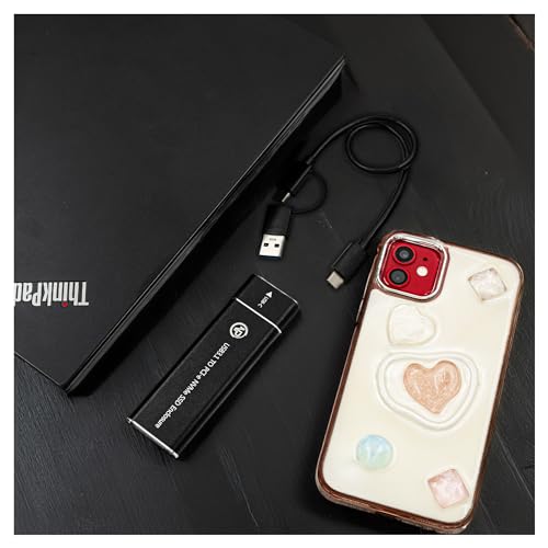 NPO 256 GB tragbare Externe SSD, bis zu 1000 MB/s Ultra Speed USB 3.2 Gen2 externes Solid-State-Laufwerk USB-C Mini Externe SSD für Laptops, Typ-C-Geräte – Bild 4