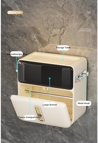 Commercial Paper Towel Dispenser with Drawer and Side Hooks 1
