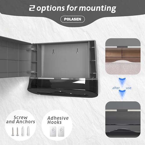 Compact Wall-Mount Dispenser for Z-Fold Paper Towels