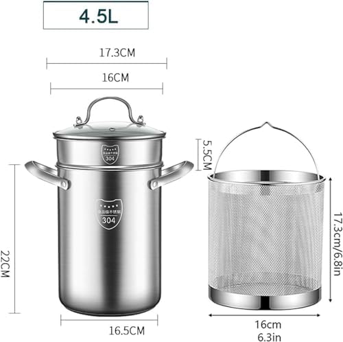 Stainless Steel Pasta Pot with Glass Lid Set