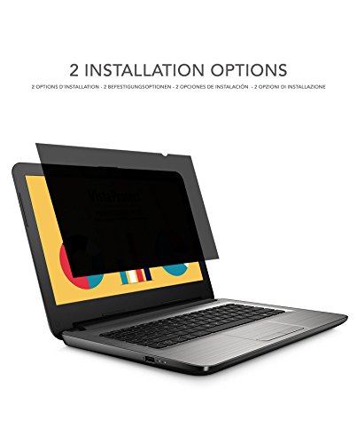 VistaProtect – Premium Blickschutzfilter & Anti-Blaulichtfilter, Privacy Filter Anti Blue Light Blickschutzfolie für Laptops & Notebooks (14″ Zoll) – Bild 6