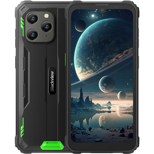 Blackview BV5300 Plus bruchsicheres Telefon 2024, bruchsicheres Handy 12 GB + 128 GB/1 TB TF, Akku 6580 mAh, 6,1 Zoll HD+, 13 MP + 5 MP, NFC/Face ID/OTG/GPS/4G Dual SIM Smartphone