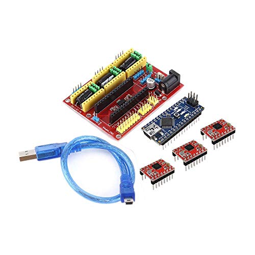 3D-Drucker, 3D-Druckerfilament, 3D-Drucker, Druckerzubehör, 3D-Drucker-Kit, kompatibel mit CNC Shield V4 + Nano 3.0 + A4988-Treiber, GRBL-kompatibel – Bild 3