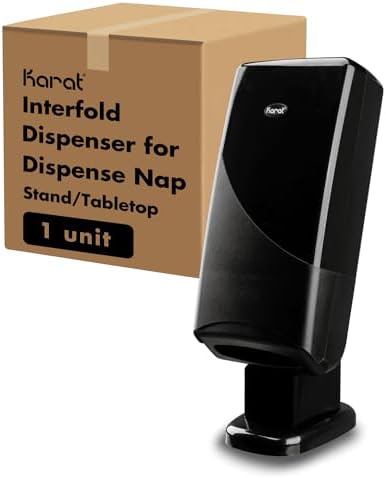 Elegant Interfold Napkin Dispenser - Black