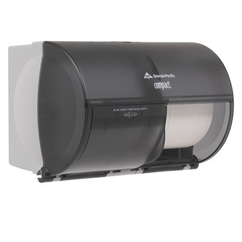 Compact 2-Roll Coreless Toilet Paper Dispenser with Key Lock