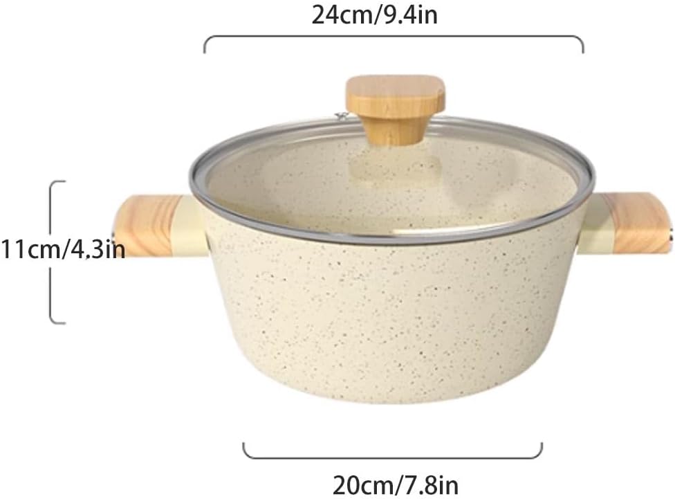 Non-Stick Stock Pot with Heat-Resistant Lid for Easy Cooking
