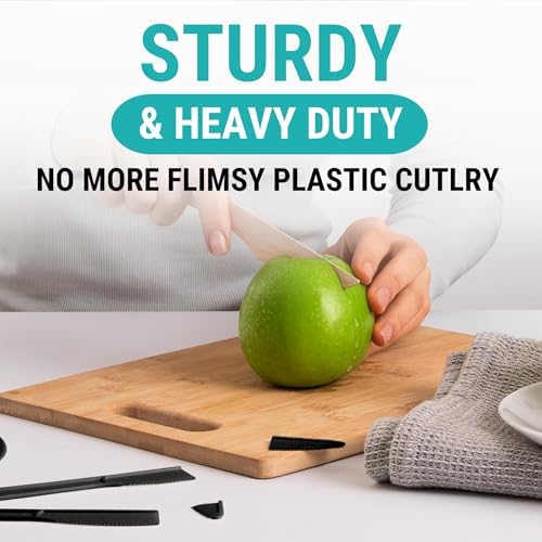 Eco-Friendly Disposable Wooden Cutlery Set 300 Pieces Reusable Compostable Kitchen Essentials