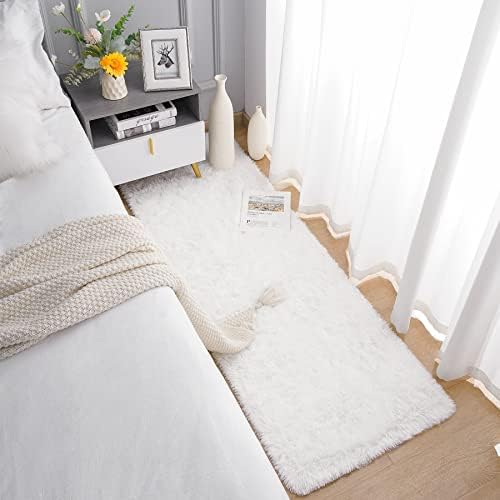Chicrug Soft Plush Runner Rug 2x6 Feet Cream