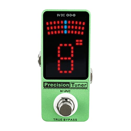 QAOHE Tuner Affichage à LED de pédale d’accordeur de précision avec True Bypass pour guitare basse chromatique - Les Beatles, Paul McCartney, John Lennon, RIngo Starr, George Harrison QAOHE Tuner Affichage à LED de pédale d'accordeur de précision avec True Bypass pour guitare basse chromatique