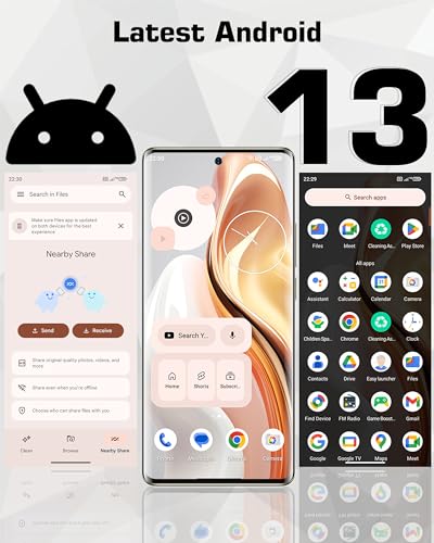 Ulefone Note 17 Pro Smartphone Ohne Vertrag, 24GB RAM + 256GB ROM Handy, 108MP + 32MP Kamera mit 6.78 Zoll Bildschirm, 5050mAh Akku, Android 13 Smartphone, Dual-SIM 4G/OTG/Face ID/GPS-Weiß – Bild 6