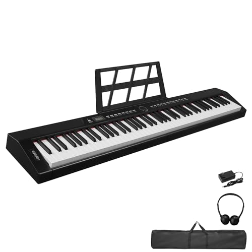LEADZM Piano Numérique Semi-Marteau 88 Touches, Clavier Électronique avec Stéréo, Bluetooth MIDI, Pupitre de Partition, Pédale de Sustain, Écouteurs, Sac de Piano - Les Beatles, Paul McCartney, John Lennon, RIngo Starr, George Harrison LEADZM Piano Numérique Semi-Marteau 88 Touches, Clavier Électronique avec Stéréo, Bluetooth MIDI, Pupitre de Partition, Pédale de Sustain, Écouteurs, Sac de Piano