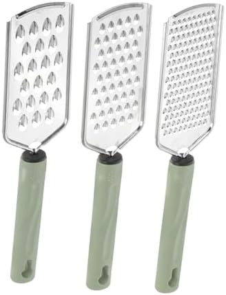 ABOOFAN 3-Pack Cheese Grater for Kitchen obedient mess-free grating