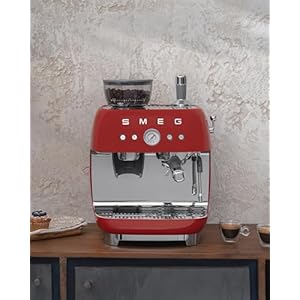 Smeg Semi-Automatic Espresso Machine (Red) Smeg Semi Automatic Espresso Machine Red