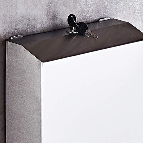 Durable stainless steel towel dispenser with lock high capacity for commercial use