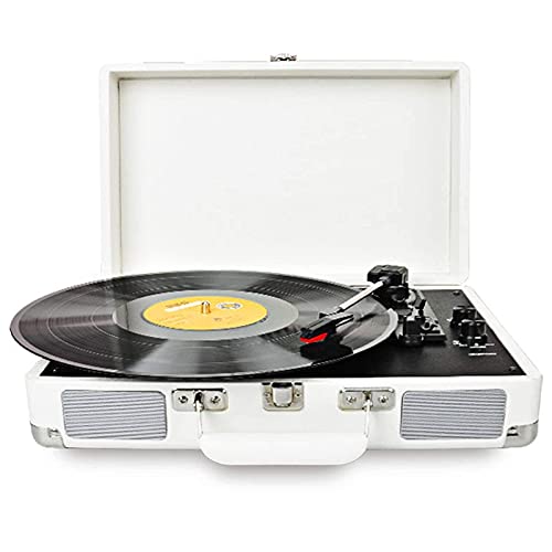 Tourne-Disque Portable Bluetooth Vintage à 3 Vitesses avec Haut-parleurs intégrés, Vitesse de Prise en Charge 33/45/78 TR/Min, Platine Vinyle sans Fil avec Haut-Parleur stéréo (Bla - Les Beatles, Paul McCartney, John Lennon, RIngo Starr, George Harrison Tourne-Disque Portable Bluetooth Vintage à 3 Vitesses avec Haut-parleurs intégrés, Vitesse de Prise en Charge 33/45/78 TR/Min, Platine Vinyle sans Fil avec Haut-Parleur stéréo (Bla