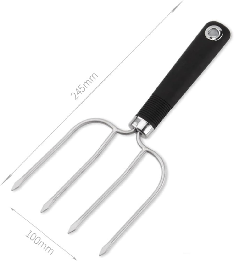 IMIKEYA 2pc Stainless Steel Barbecue Forks Turkey Lifting Set