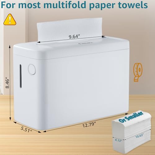 Modunful Countertop Paper Towel Dispenser White