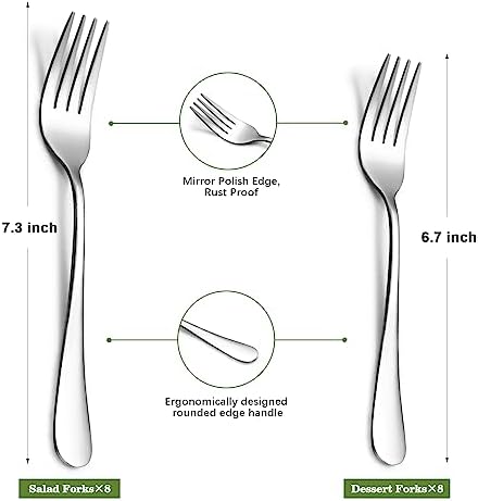 SANTUO Stainless Steel Flatware Set for Dinning