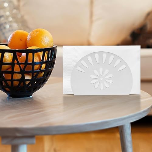 Creative Stainless Steel Napkin Holder Freestanding Tissue Dispenser Silver