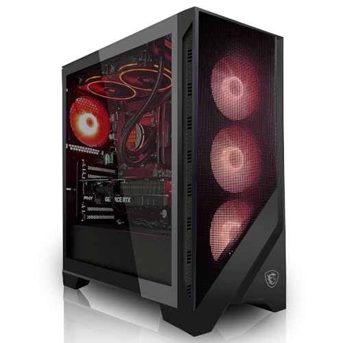 SYSTEMTREFF High-End Gaming PC Intel Core i9-13900KF 24x5.8GHz | Nvidia GeForce RTX 4080 16GB DX12 | 1TB M.2 NVMe | 32GB DDR5 RAM | WLAN Desktop Computer Rechner für Gamer, Zocker & Streamer