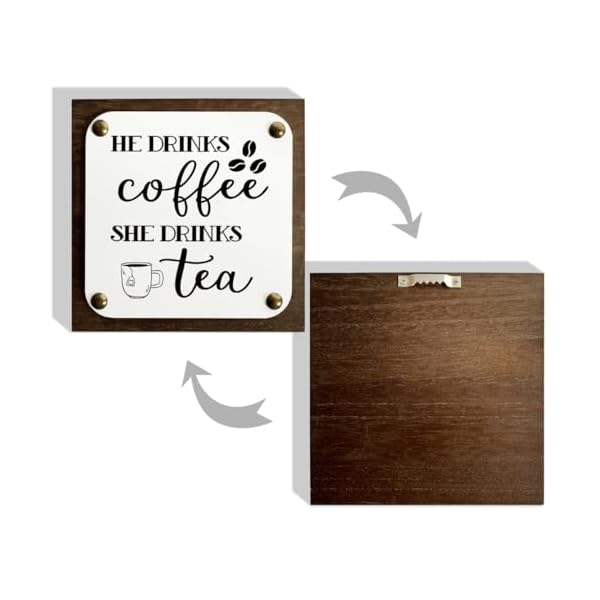   Coffee-Tea-Sign-Wooden-Box-Sign-Decor-Art-Farmhouse-Wood-Sign-Rustic-Decor-Tabletop-Decor-Anniversary-Decor-Coffee-Tea-Lover-Home-Decor-Coffee-Decor-Art-Cafe-Decor-Coffee-Bar-Decoration