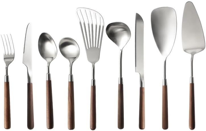Durable Stainless Steel Serving Set Mirror Polished Edge 108 Pieces