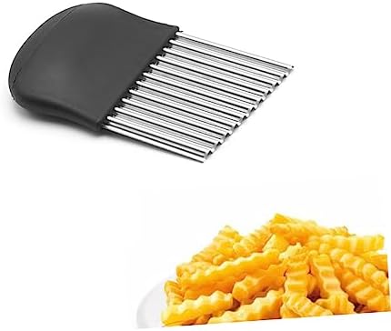 Stainless Steel Wave Potato Slicer for Easy Fun Cooking