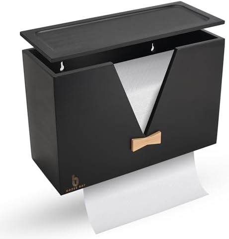 Cozee Bay Bamboo Paper Towel Dispenser