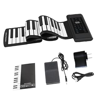 Instrument De Piano De Musique Électronique Piano Électronique Portable À 88 Touches En ABS Souple Et Silicone Clavier Flexible Piano Numérique Enroulable Avec Klaxon Et Pédale(88 Black) - Les Beatles, Paul McCartney, John Lennon, RIngo Starr, George Harrison
