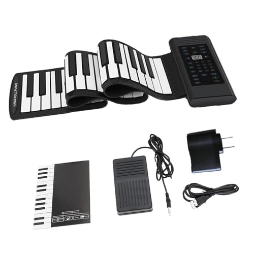 Instrument De Piano De Musique Électronique Piano Électronique Portable À 88 Touches En ABS Souple Et Silicone Clavier Flexible Piano Numérique Enroulable Avec Klaxon Et Pédale(88 Black) - Les Beatles, Paul McCartney, John Lennon, RIngo Starr, George Harrison Instrument De Piano De Musique Électronique Piano Électronique Portable À 88 Touches En ABS Souple Et Silicone Clavier Flexible Piano Numérique Enroulable Avec Klaxon Et Pédale(88 Black)