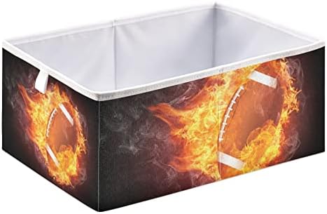 RunningBear Fire Flame Storage Basket for Kids Toys and Clothes