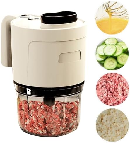 NAJIESUN4-in-1 Waterproof Cordless Electric Veget Slicer Set