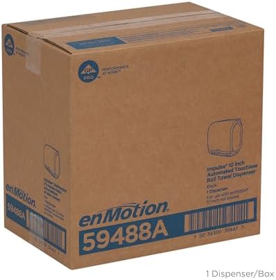 enMotion Georgia-Pacific Touchless Paper Towel Dispenser 10-inch Black