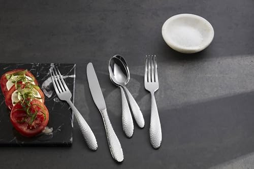 Oneida Reyna 45-Piece Flatware Set - 180 Stainless Steel Handcrafted with Artisanal Touch