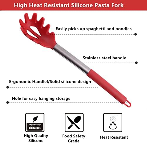 Silicone Pasta ForkHigh Heat Resistance480FComfortable Design