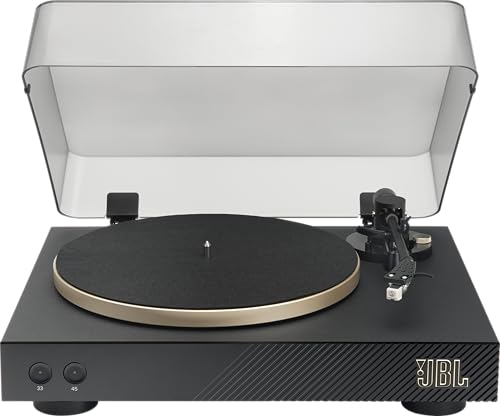 JBL Spinner BT, Bluetooth AptX-HD Record and Vinyl Player for Speakers and Headphones, in Black/Gold - Les Beatles, Paul McCartney, John Lennon, RIngo Starr, George Harrison JBL Spinner BT, Bluetooth AptX-HD Record and Vinyl Player for Speakers and Headphones, in Black/Gold