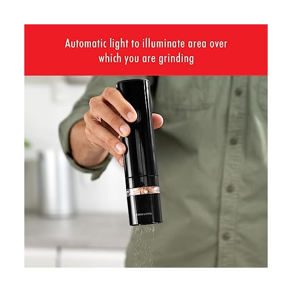 Zwilling enfinigy electric saltpepper mill black  urban country home decor