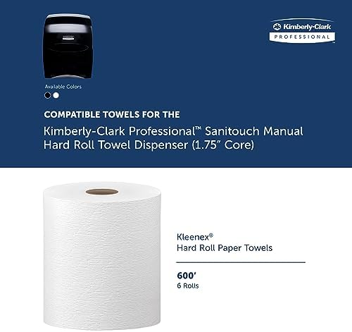 Sanitouch Manual Hard Roll Towel Dispenser Black 1263x1613x102